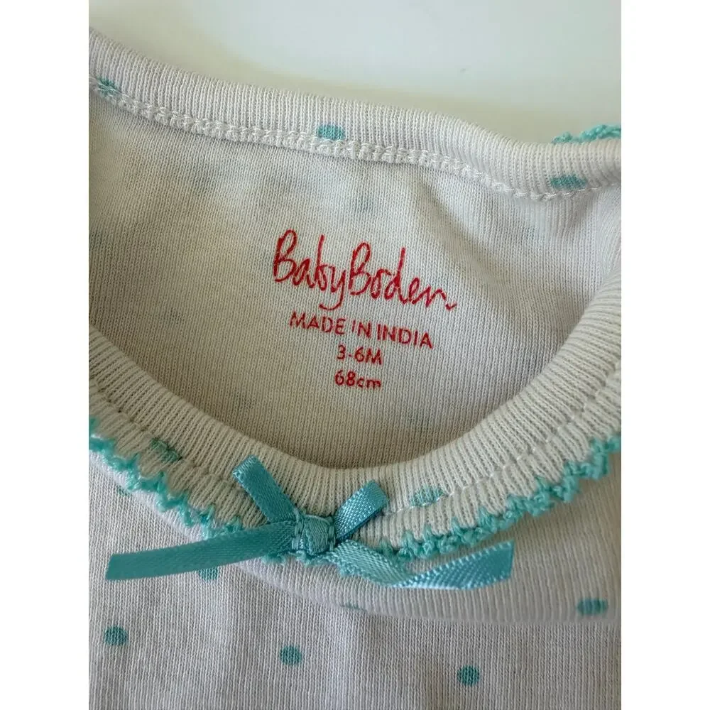 Baby Boden Floral Cotton Bodysuit - 3-6 Months